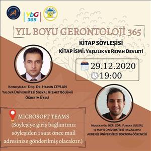 YIL BOYU GERONTOLOJİ 365 Kitap Söyleşisi Programı.